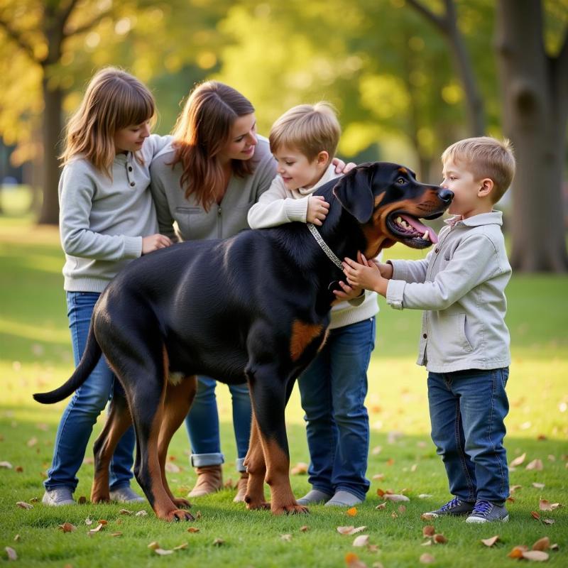 Rottweiler family dog