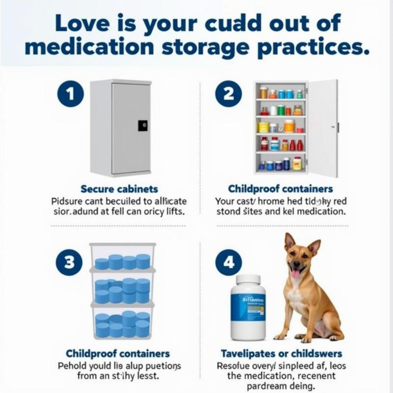 Safe medication storage practices for dog owners