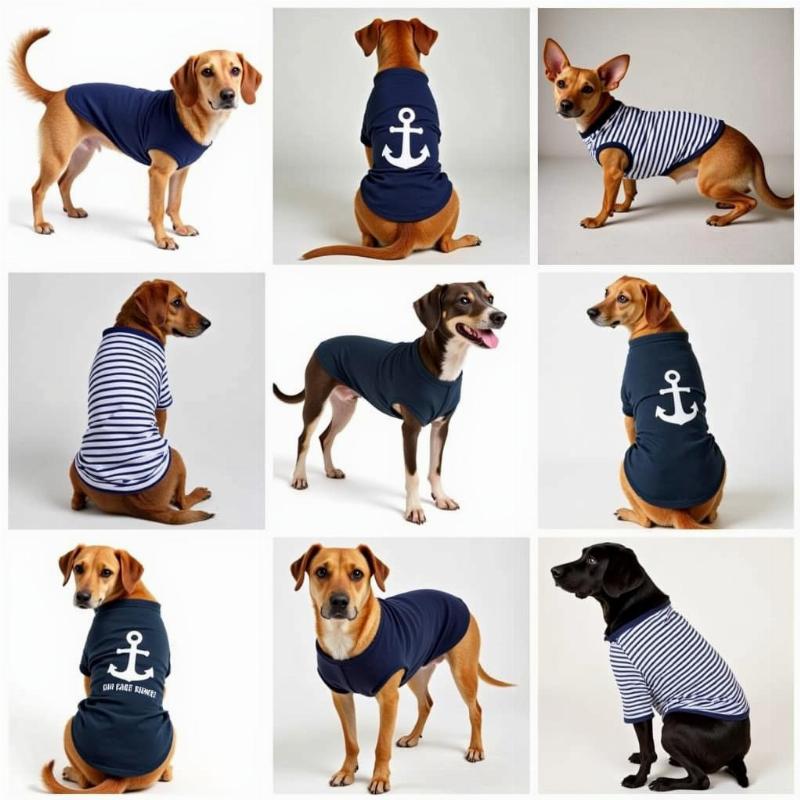 Different styles of salty dog t-shirts