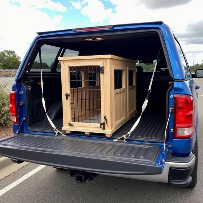 Securely Fastened Custom Dog Crate