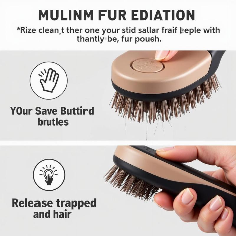 Self-Cleaning Slicker Brush Mechanism