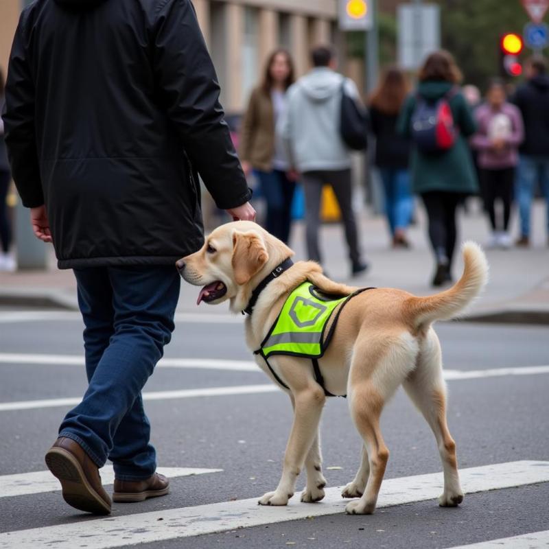 Service Dog Working in Public