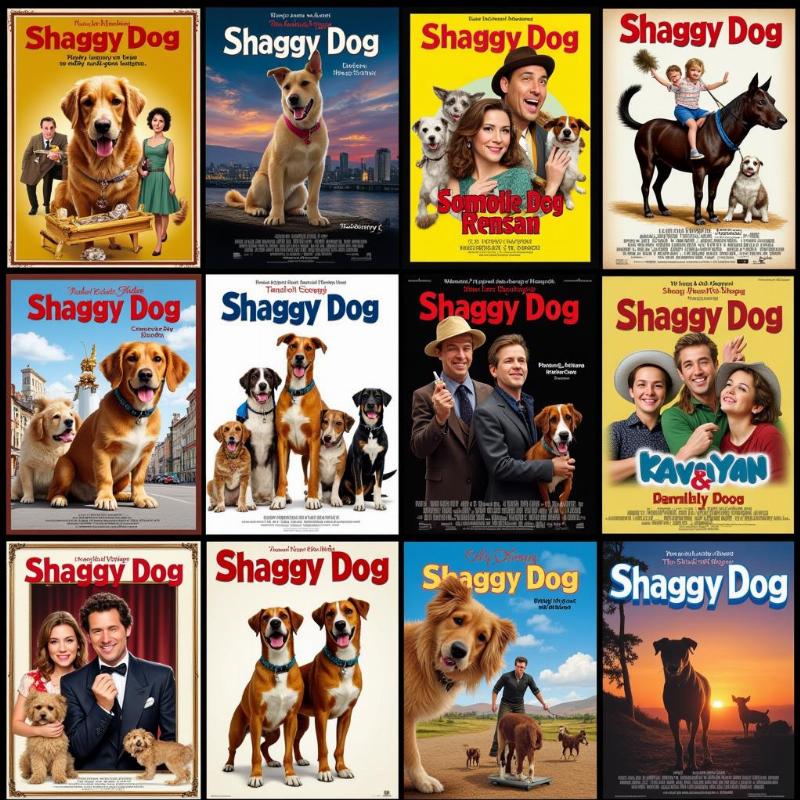 Evolution of the Shaggy Dog Movie Posters through the years