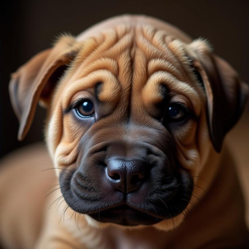 Shar-Pei puppy wrinkles