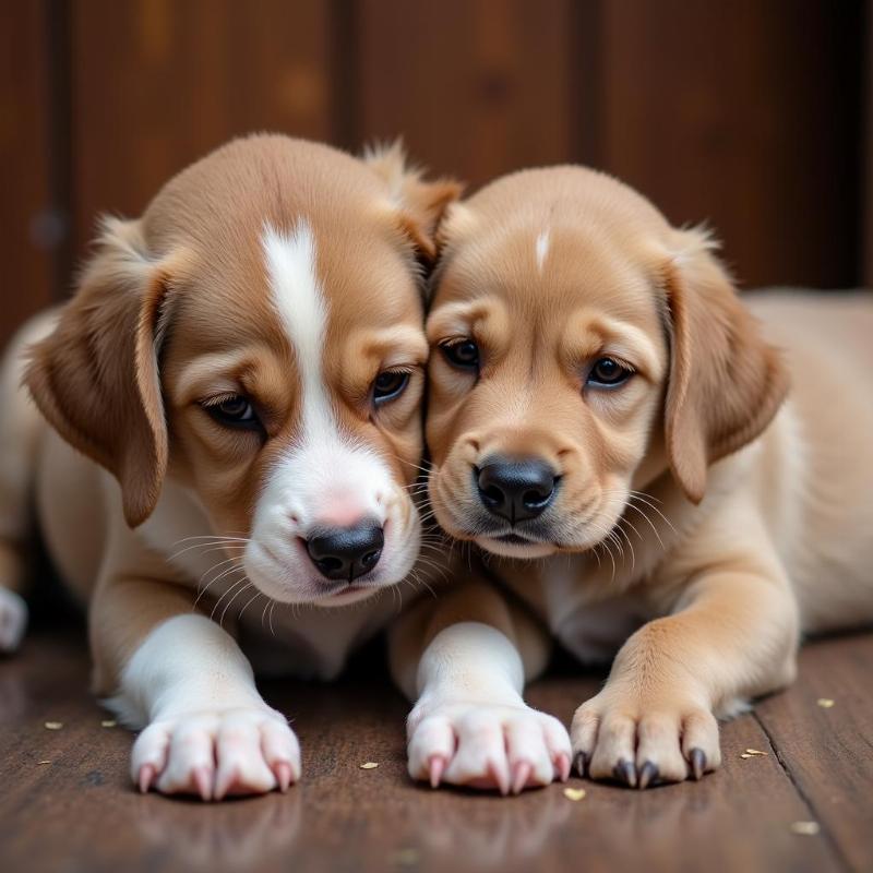 Single Puppy with Mother