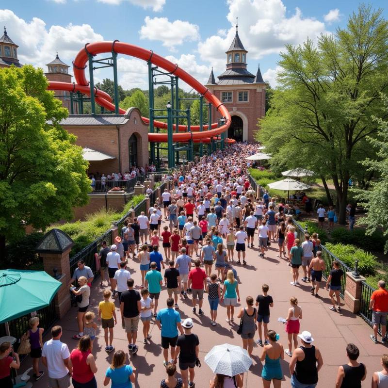 Slinky Dog Dash Queue During Summer