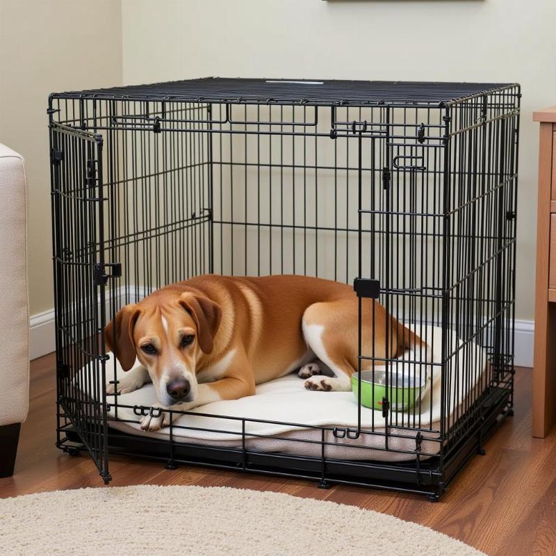 Setting Up a Large Dog Crate from Rural King