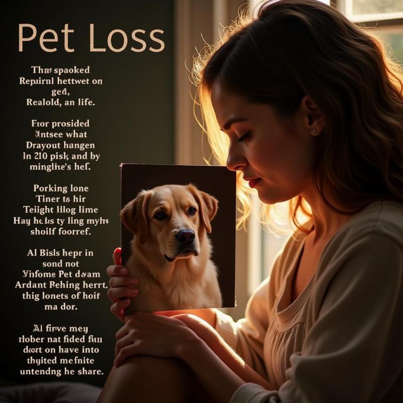 Poem about the death of a pet dog