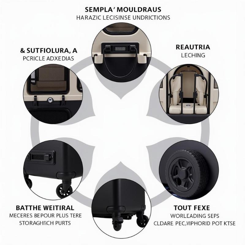 Essential features of a rolling pet carrier