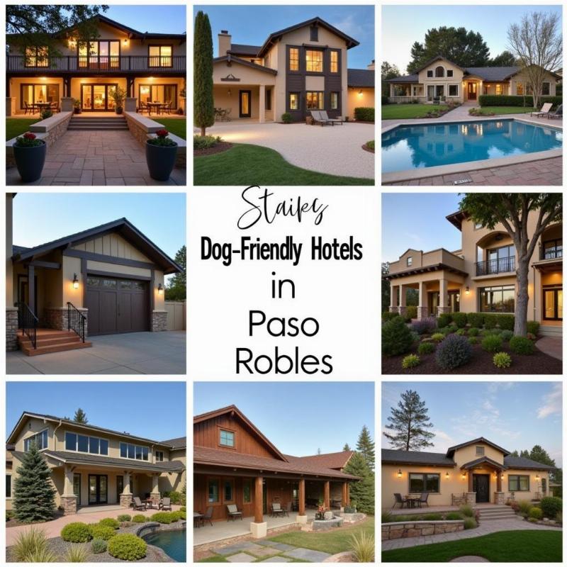 Exterior view of dog-friendly hotels in Paso Robles