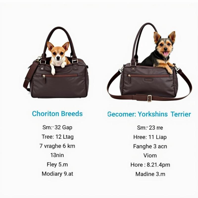 Small Dog Carrier Handbags - Different Sizes