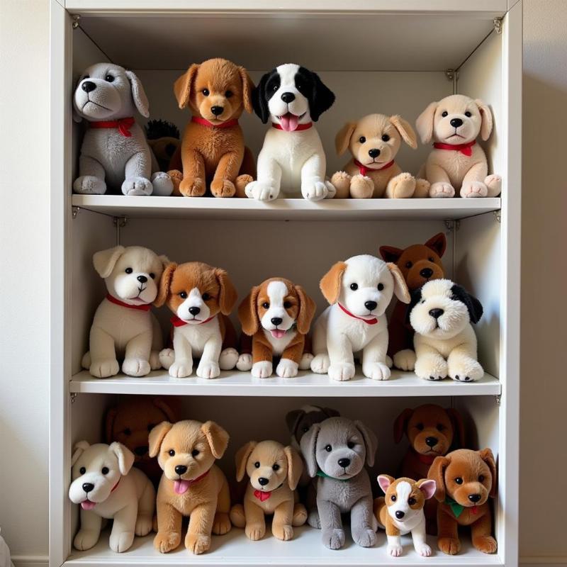 Proper storage solutions for protecting Ty Beanie Babies dogs.