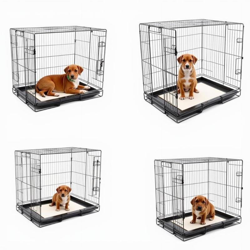 Using a dog crate divider