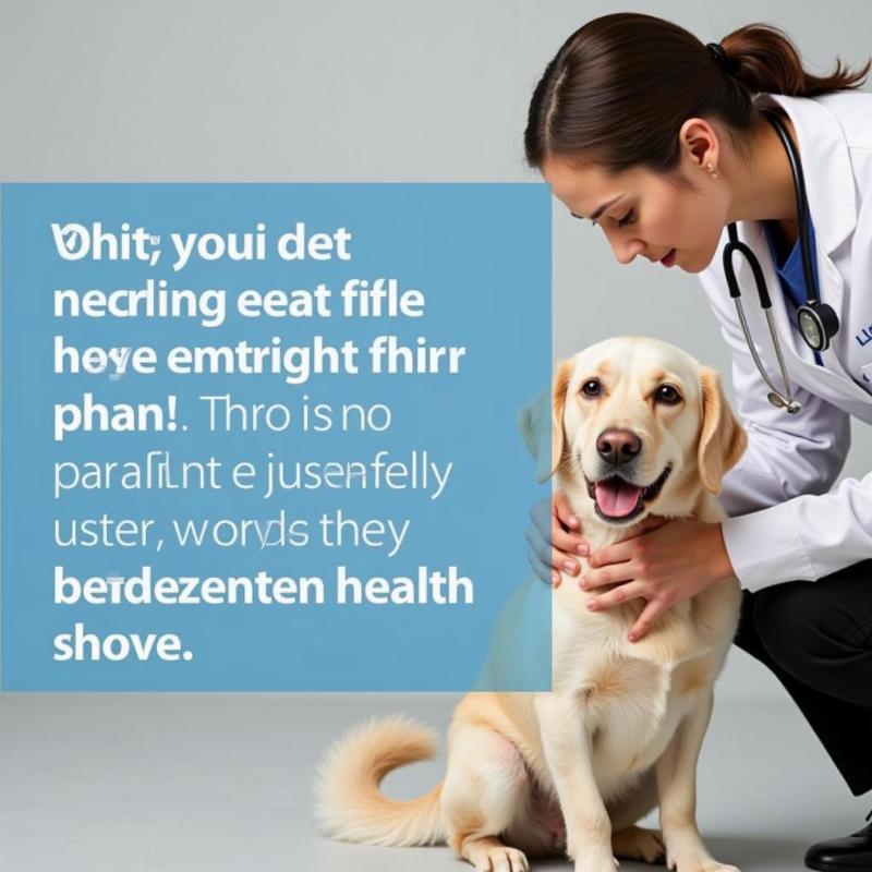 Vet Examining Dog