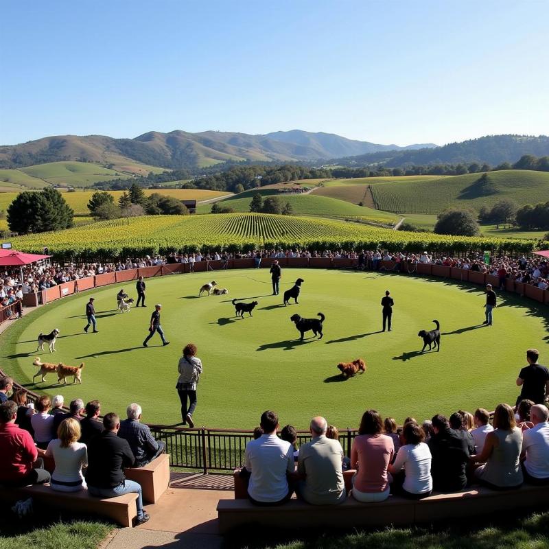 Wine Country Dog Show Scene