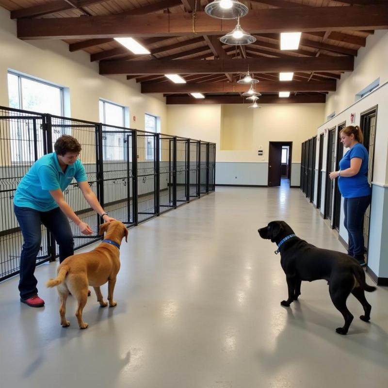 Clean Dog Boarding Facility in Winston Salem