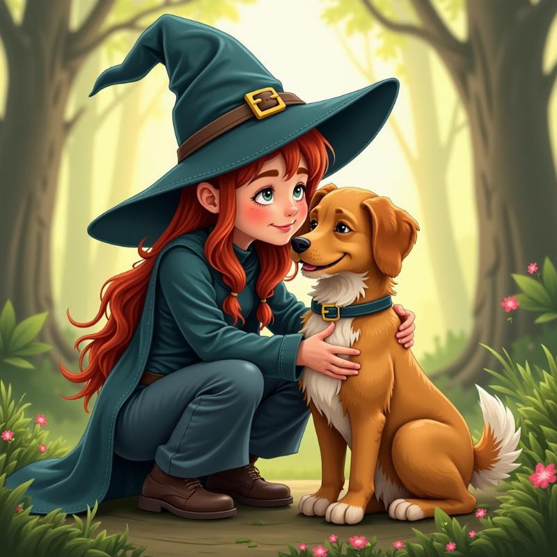 Witch and Dog Bond in Chapter 3