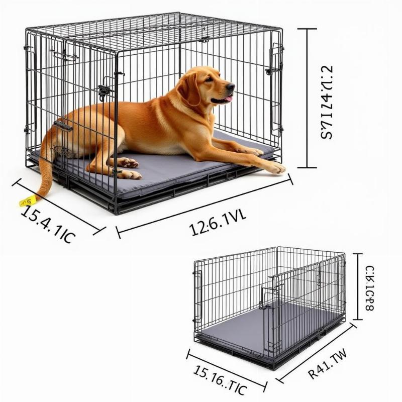 Measuring XL Dog Bed for Crate