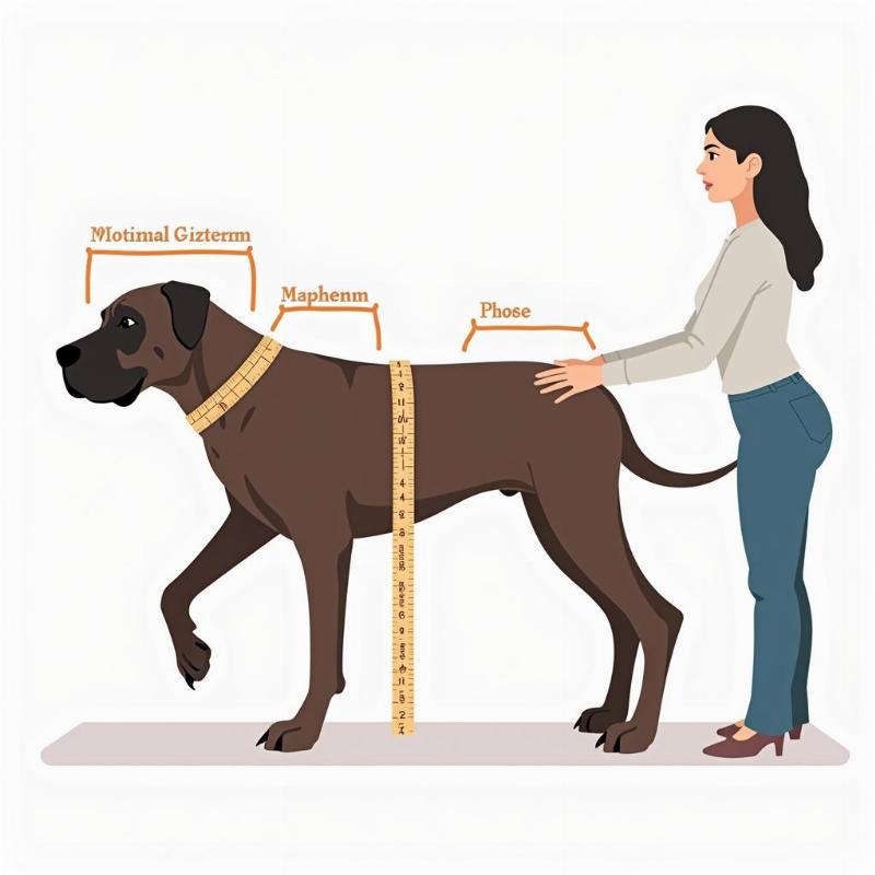 Measuring an XL Dog for Clothes