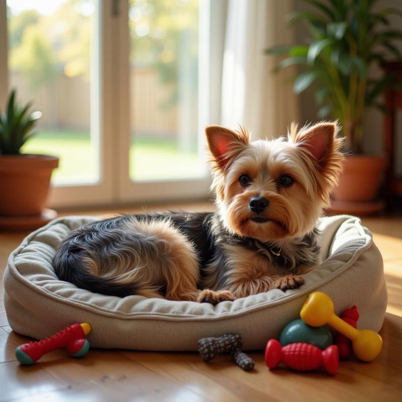 Yorkie Settling Into New Home NY