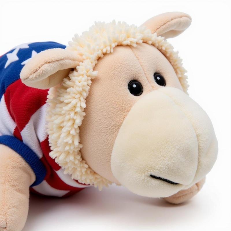 Plush 4th of July Lamb Chop Dog Toy