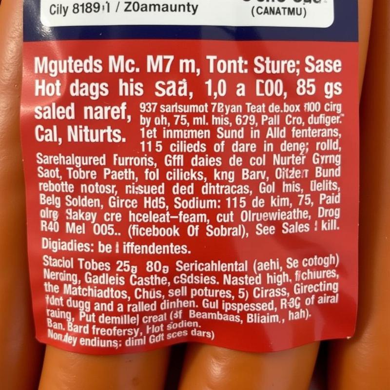 All Beef Red Hot Dogs Ingredients