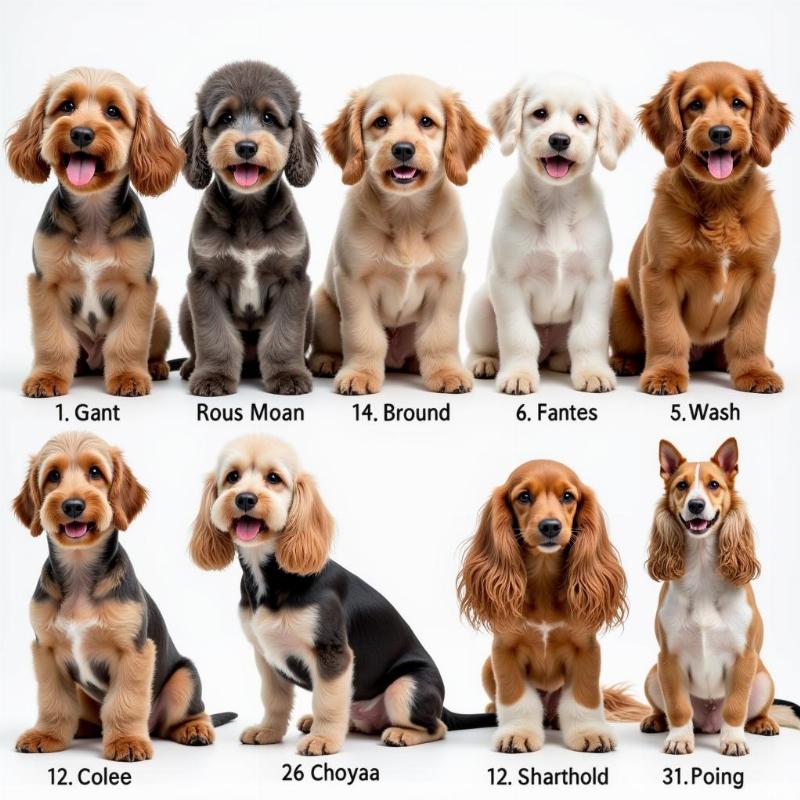 Andis Blade Chart Application on Different Breeds