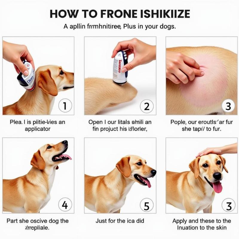 Applying Frontline Plus to a Dog