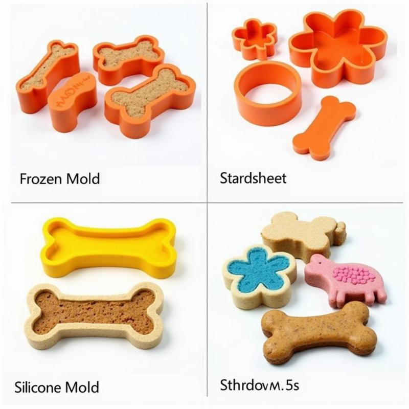 Finished Dog Treats in Silicone Molds