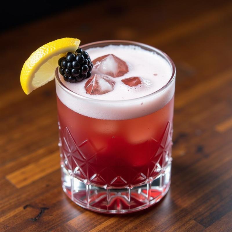 Blackberry Whiskey Sour Recipe