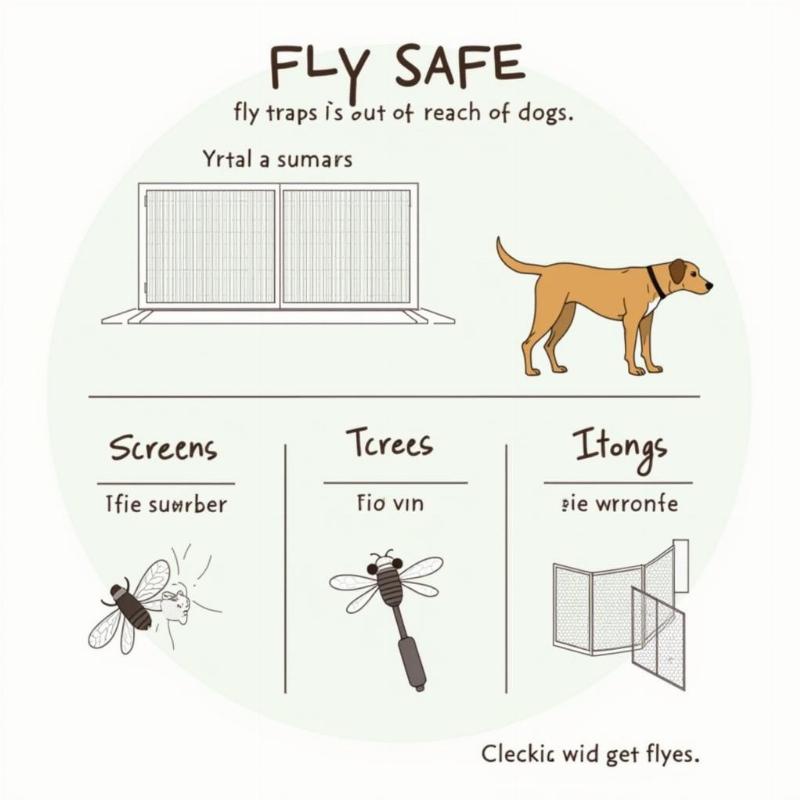 Preventative measures for fly traps and dogs