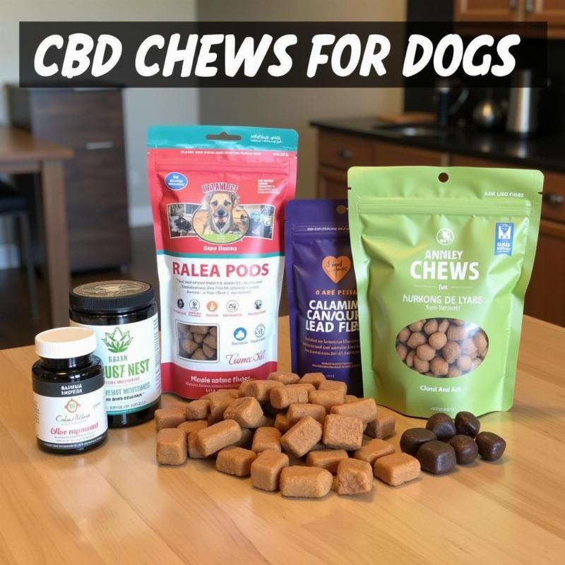 Various CBD chews for dogs