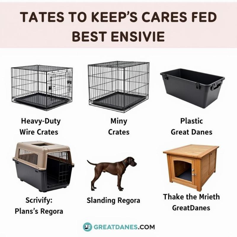 Different Types of Dog Crates for Great Danes