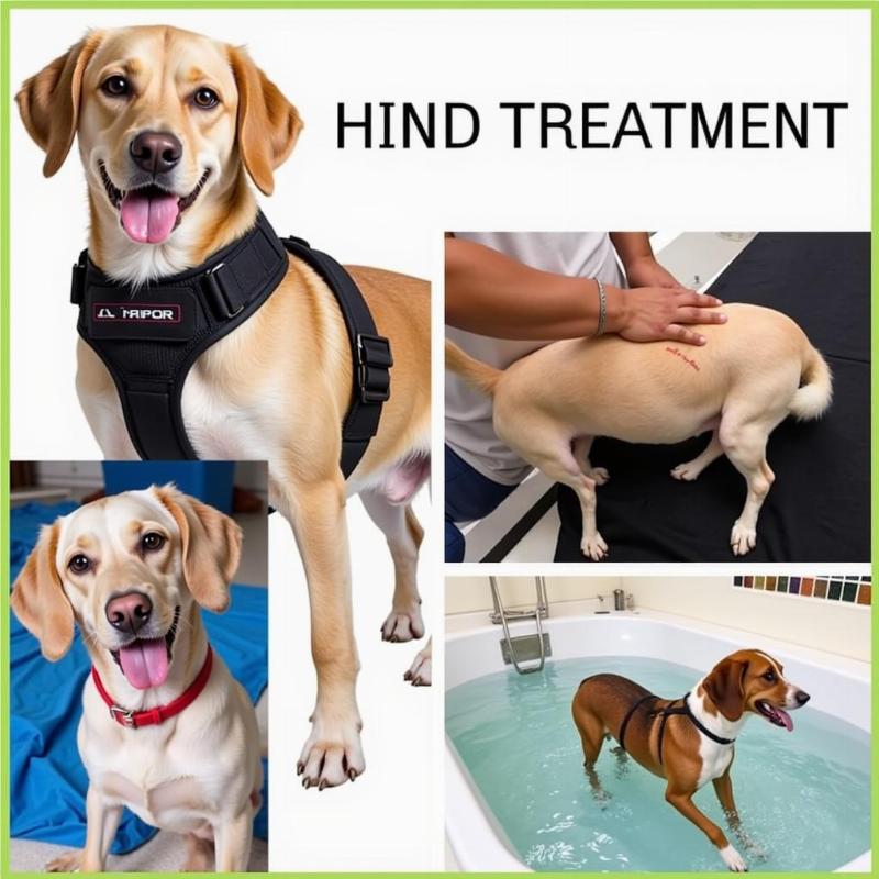 Treatment options for weak hind legs in dogs