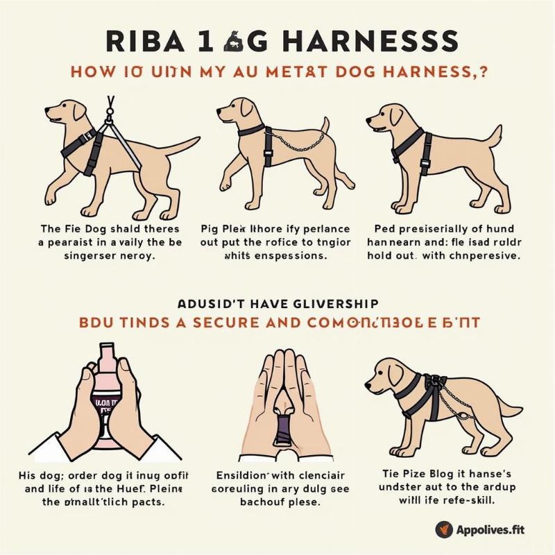 How to put on a dog harness