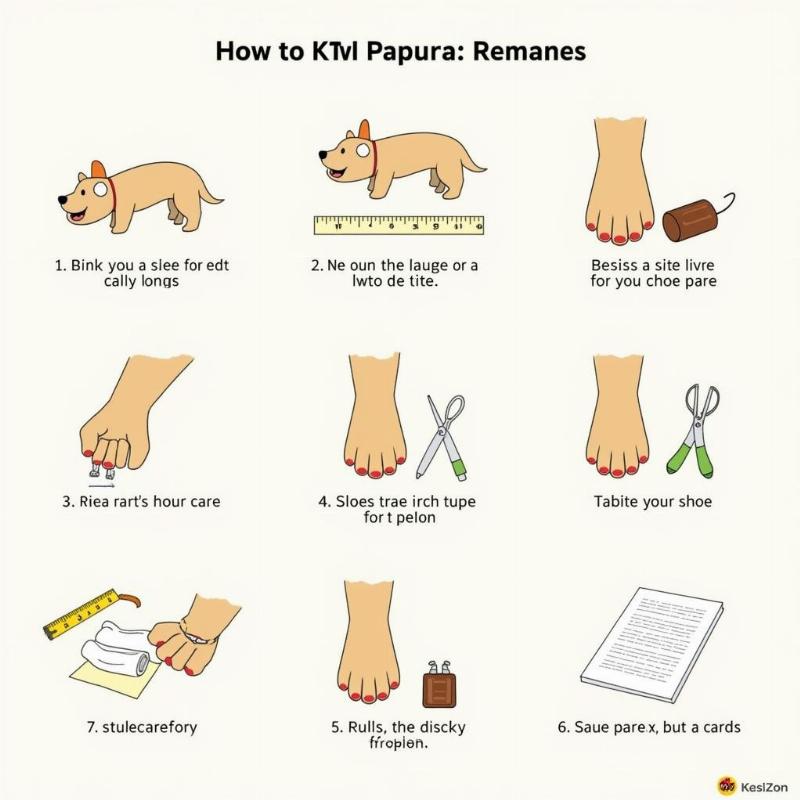 Measuring Dog Paw for Shoes