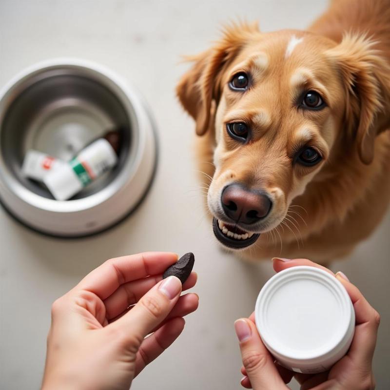 Administering eye supplements