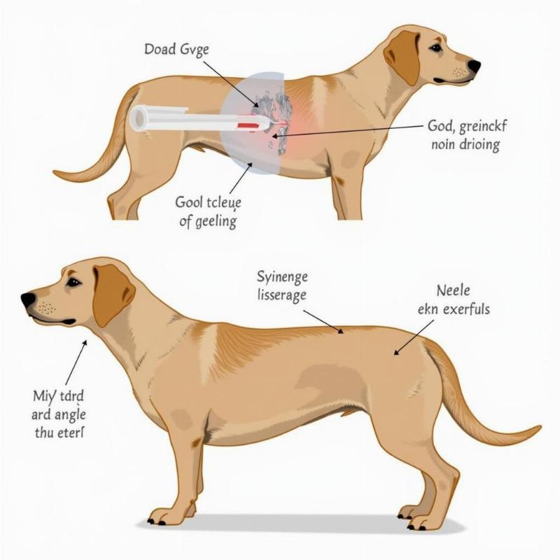 Subcutaneous injection for dogs