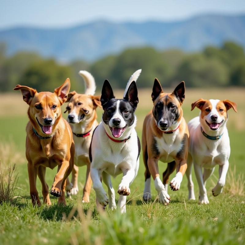 Chalco Hills Dog Park Dogs Playing