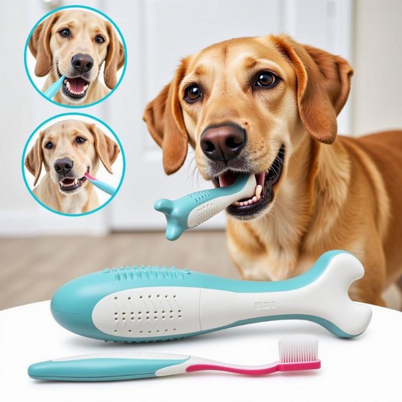 Maintaining dog oral hygiene