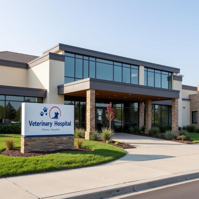 Modern and welcoming exterior of Cherry Hill Dog & Cat Hospital