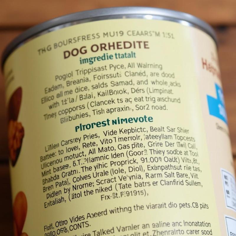 Chicken and Rice Canned Dog Food Ingredients