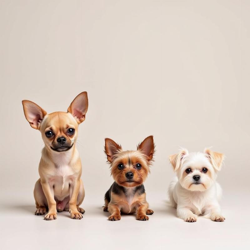 Chihuahua, Yorkshire Terrier, Maltese