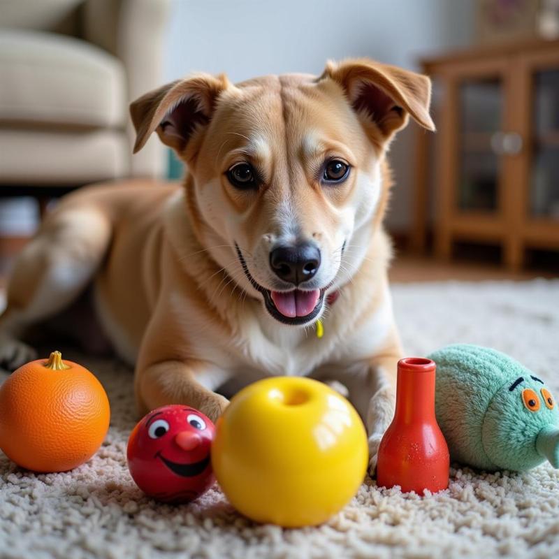 Dog Playing Toys