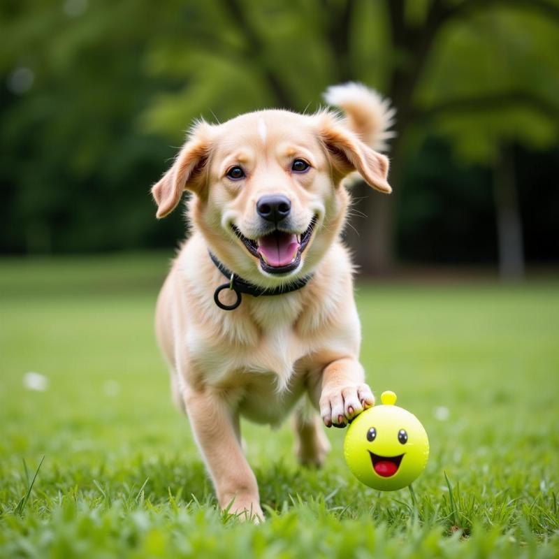 Dog Playing with Toy