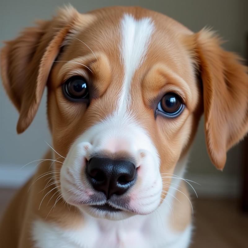 Puppy with Brown Eyes