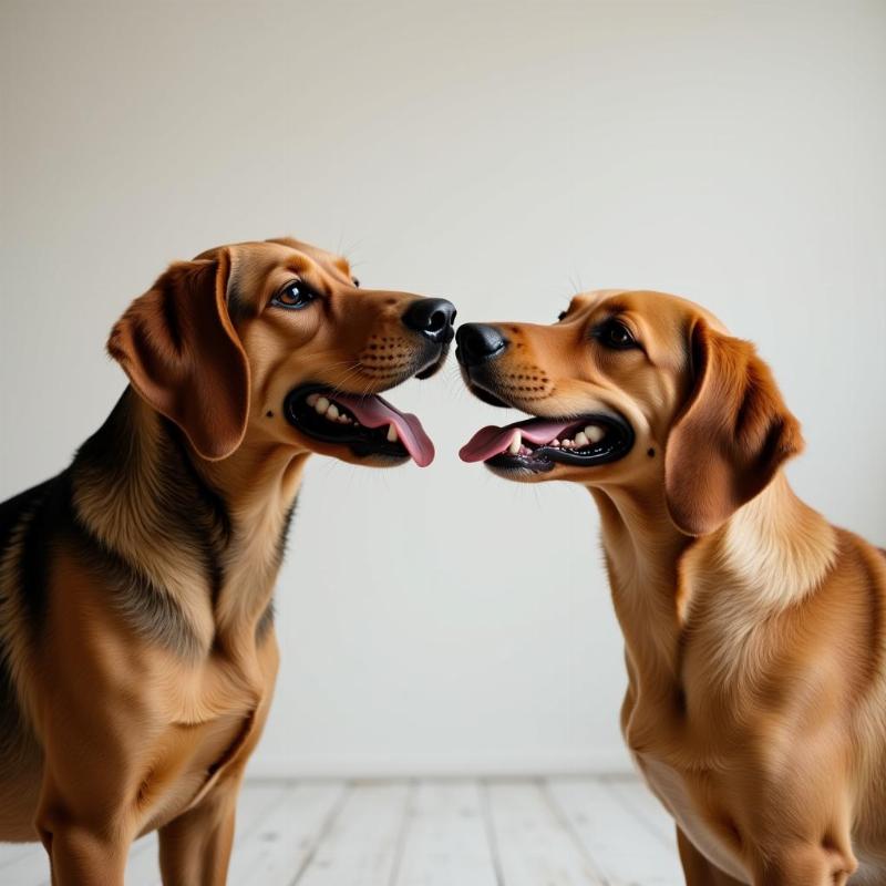 Dogs Meeting Calmly