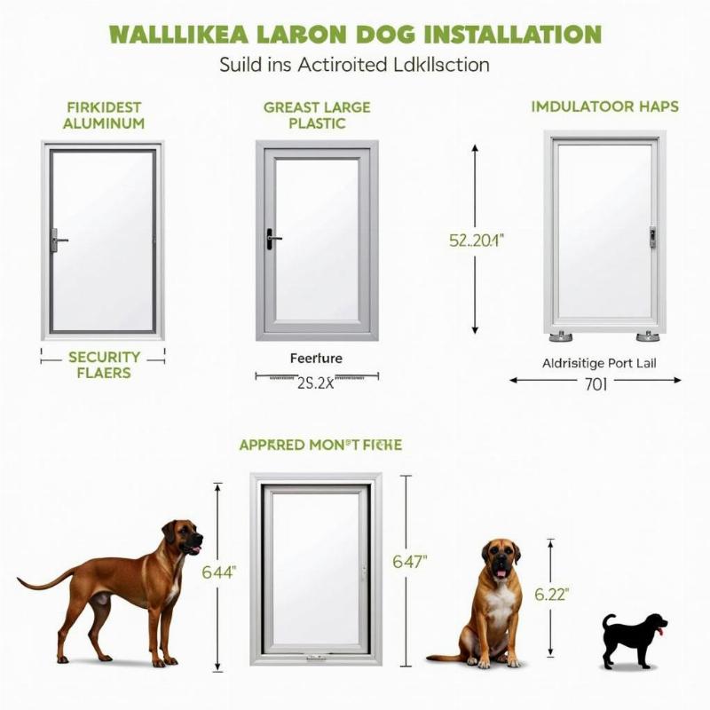 Choosing an extra large dog door for your wall