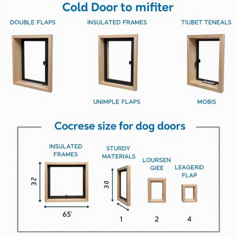 Choosing a dog door for cold weather