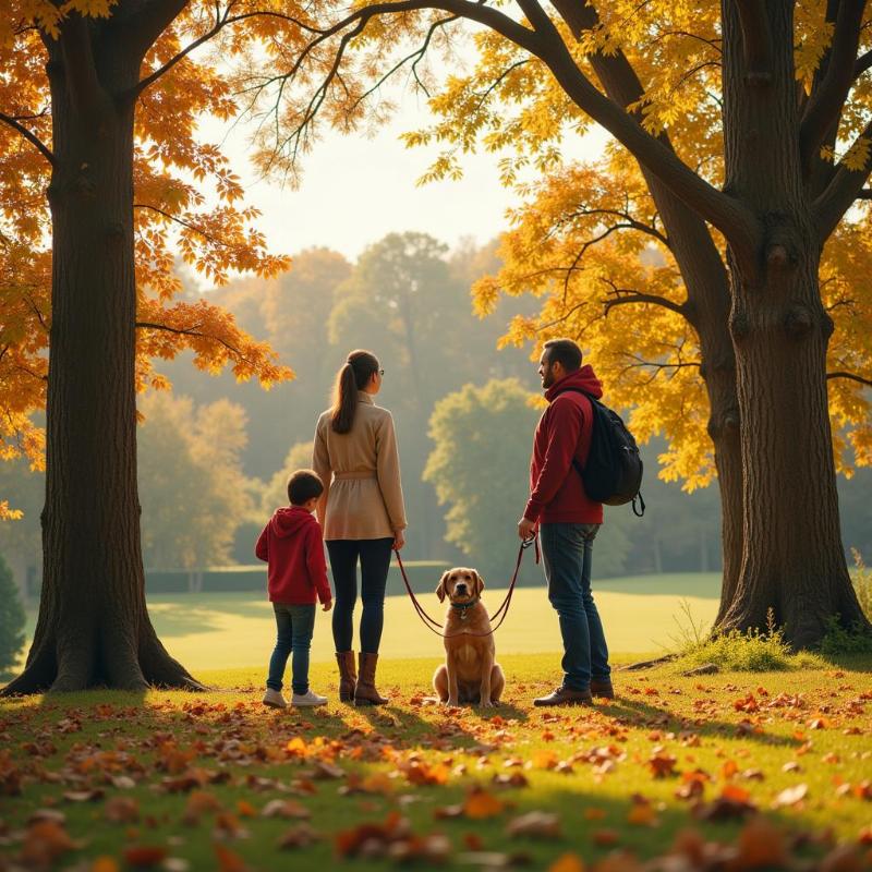 Choosing a fall photoshoot location with your dog